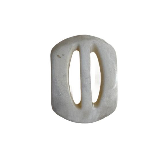 VTG Mother of Pearl Belt Buckle Mop Slide 1.55" X 1.17" - Picture 1 of 3